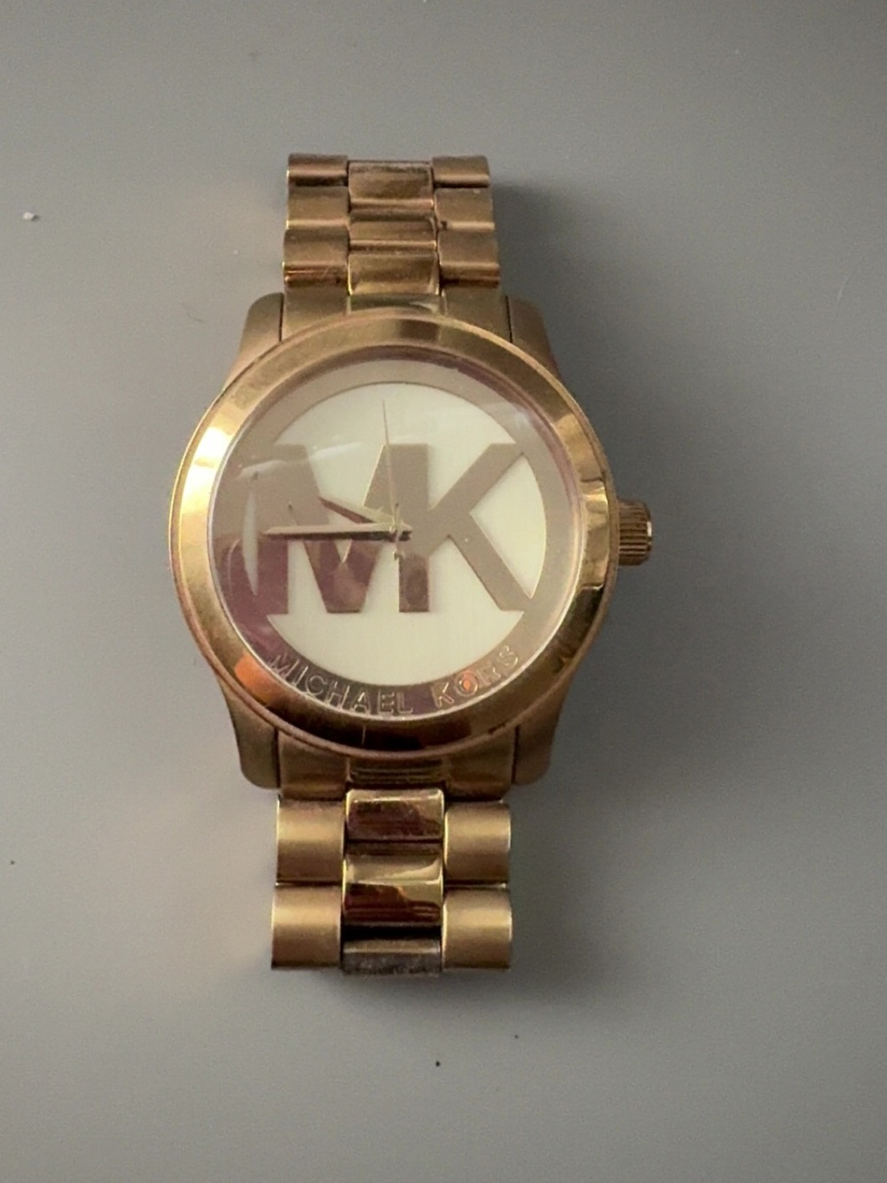 Michael Kors Rose Gold MK Logo Bracelet Watch